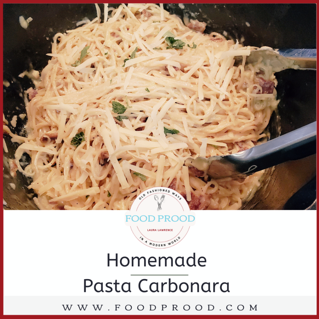 easy homemade diy pasta carbonara pasta dinner